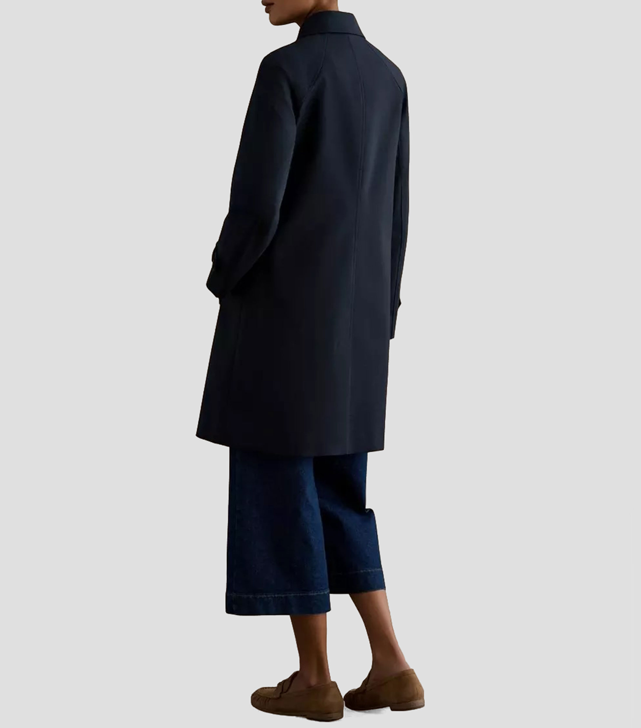 Gabardina con botonatura Mujer